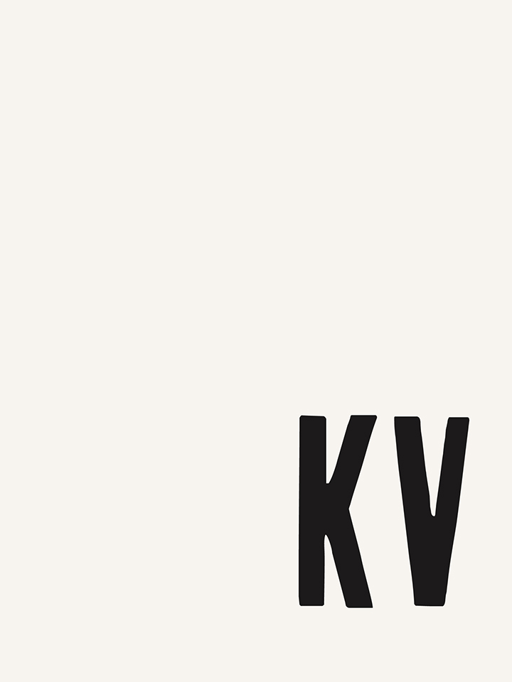 Krupa Visual logo black and white rectangular